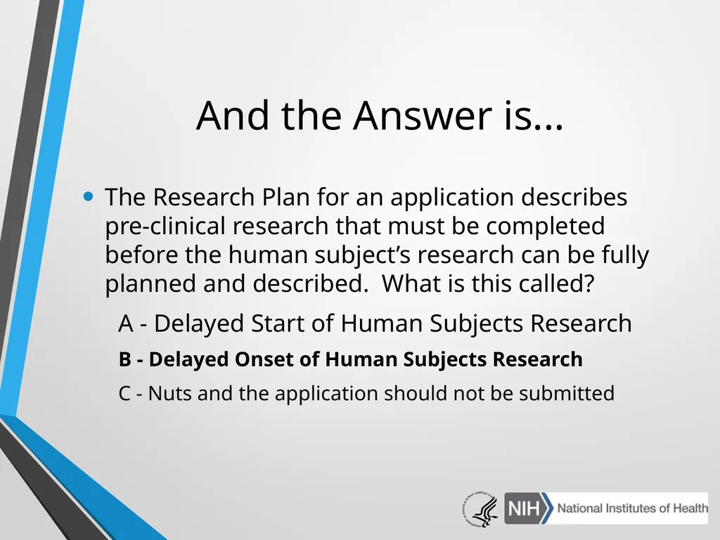 Advanced Administrative Topics: Pre-Award NIH - slide 12 of 39