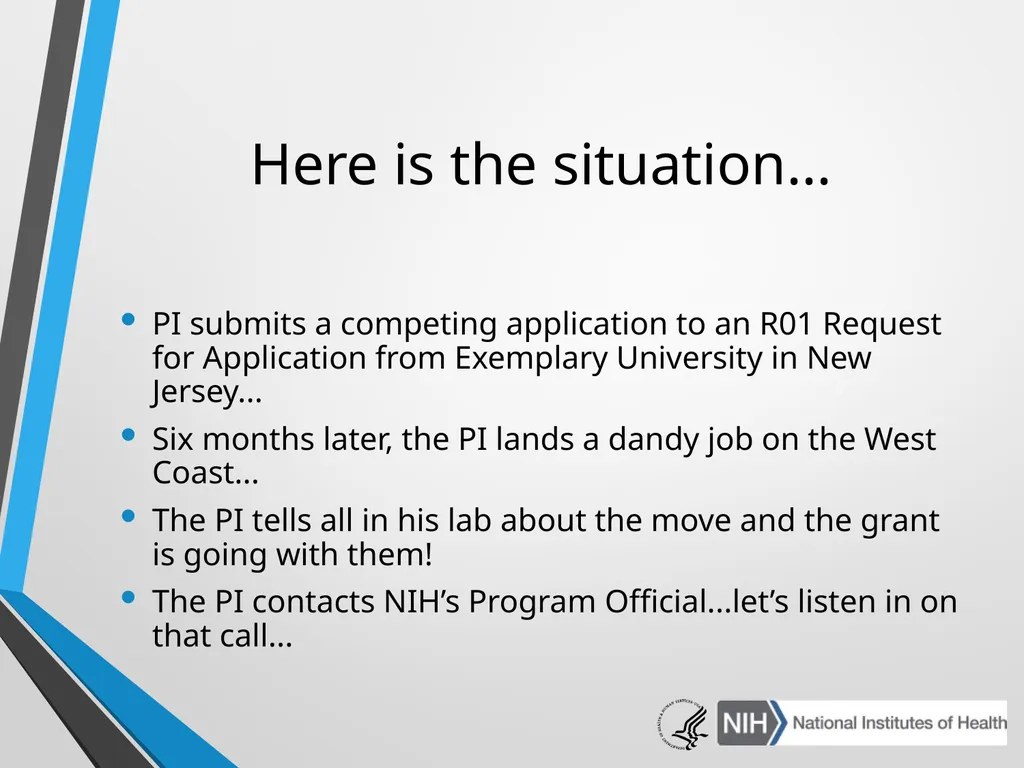 Advanced Administrative Topics: Pre-Award NIH - slide 18 of 39