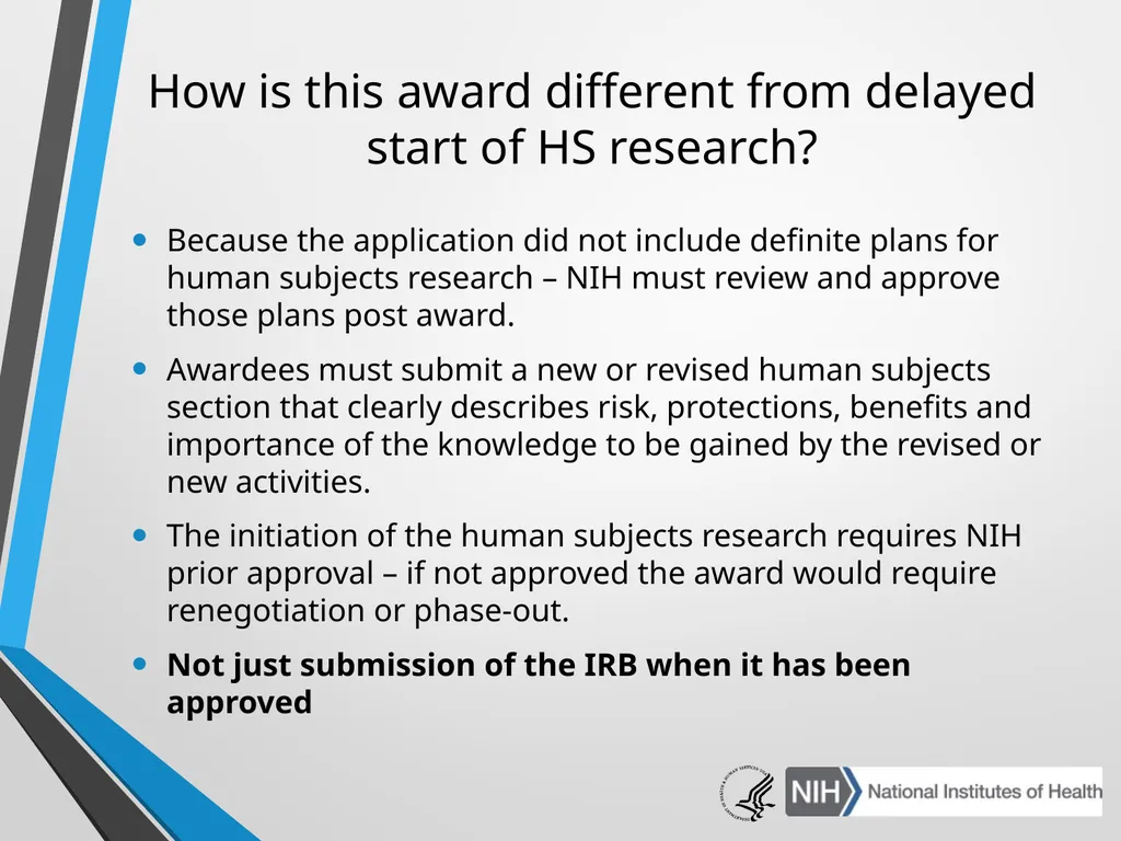 Advanced Administrative Topics: Pre-Award NIH - slide 14 of 39