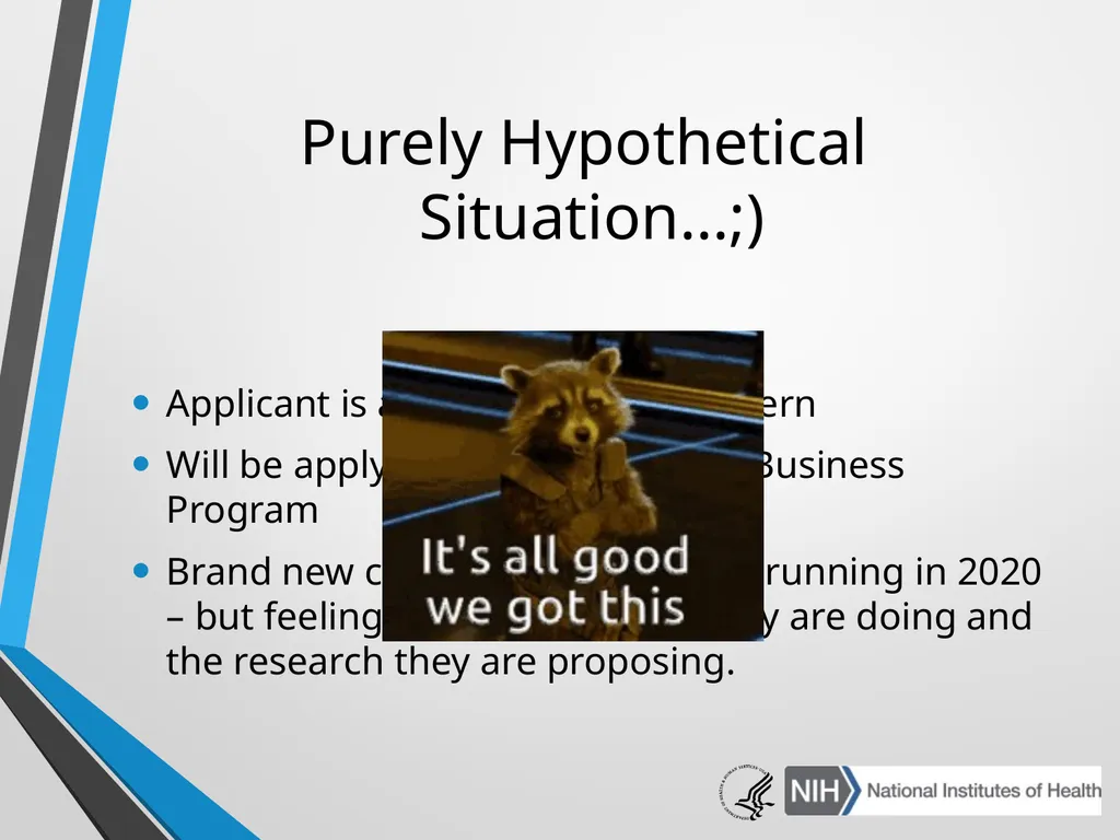 Advanced Administrative Topics: Pre-Award NIH - slide 28 of 39