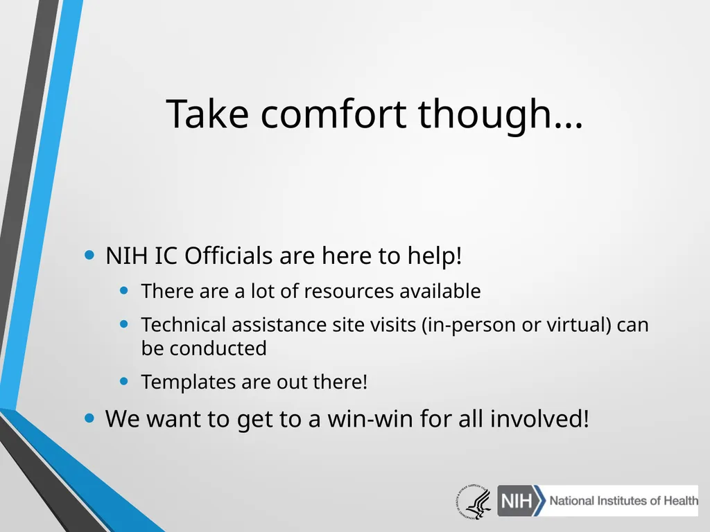 Advanced Administrative Topics: Pre-Award NIH - slide 33 of 39