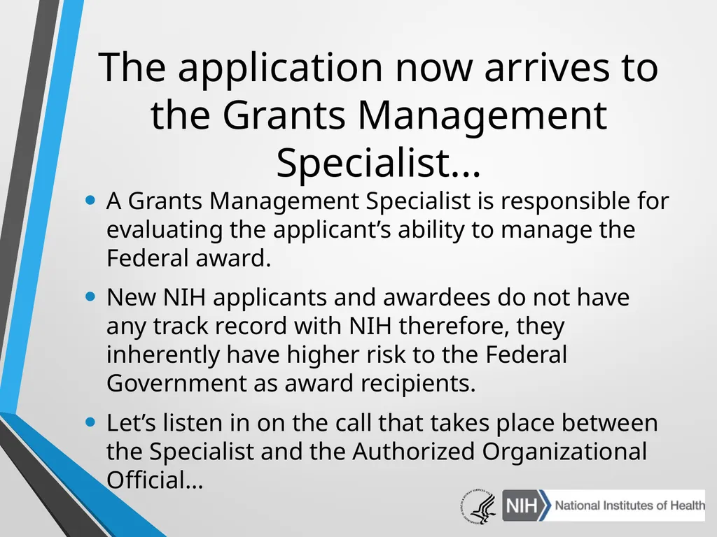 Advanced Administrative Topics: Pre-Award NIH - slide 30 of 39
