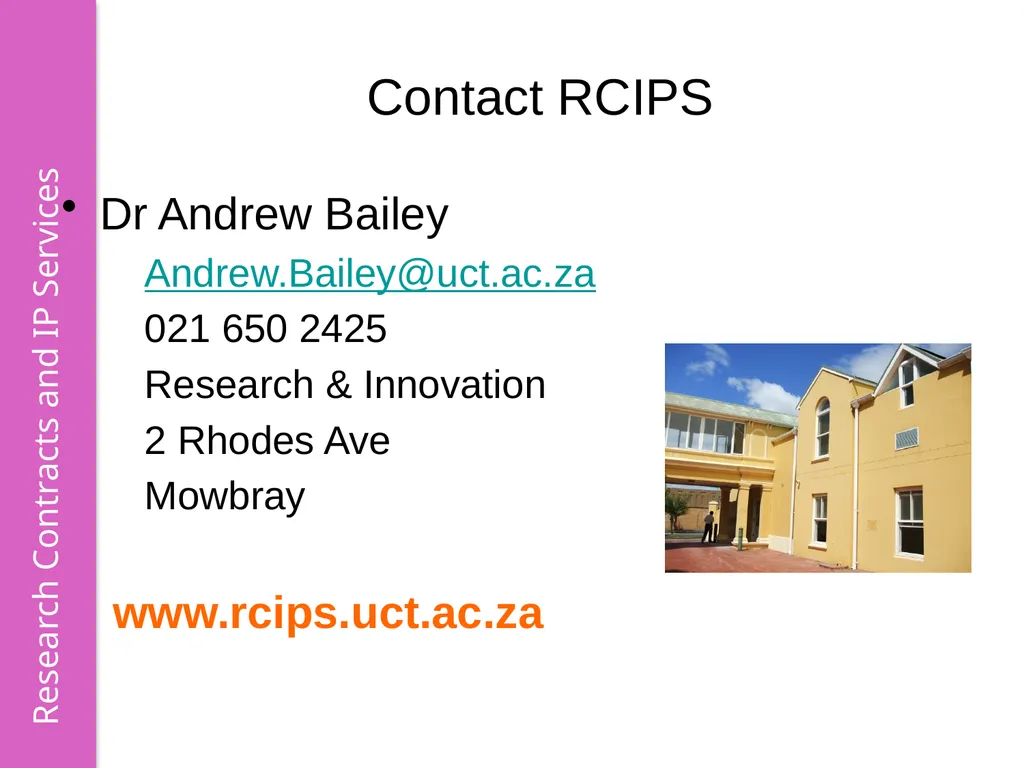 THRIP & Intellectual Property Dr Andrew Bailey IP - slide 17 of 17