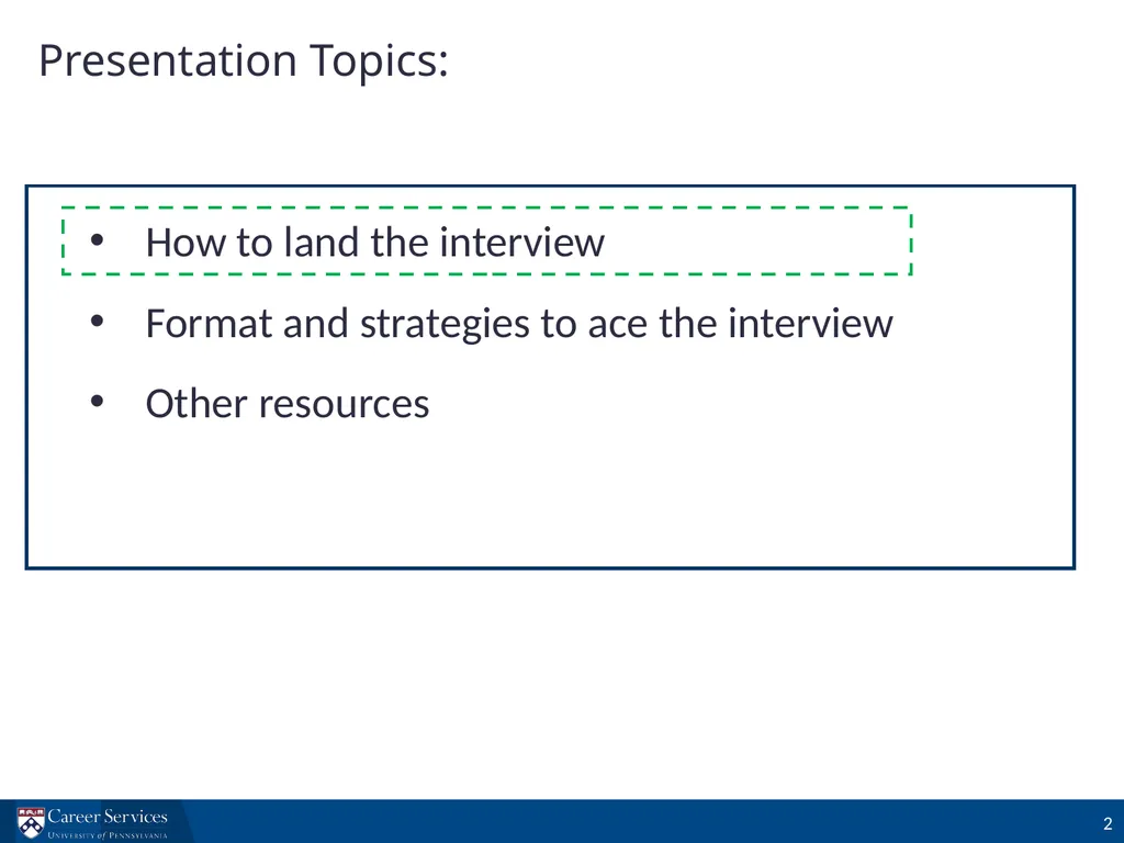 Investment Banking Interview Prep Workshop - slide 2 of 29