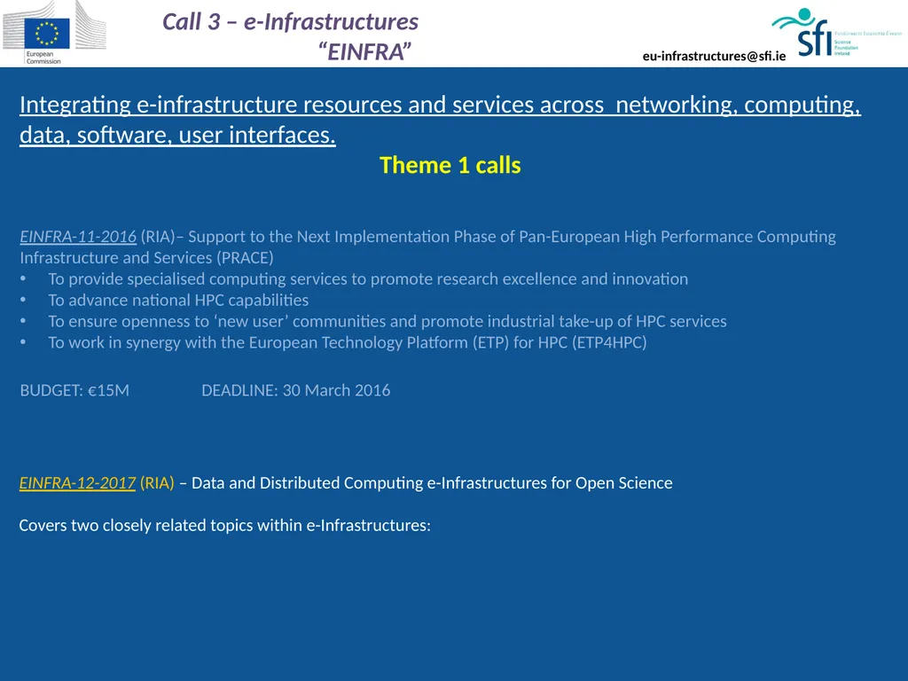 National Delegate & NCP for European Research - slide 13 of 22