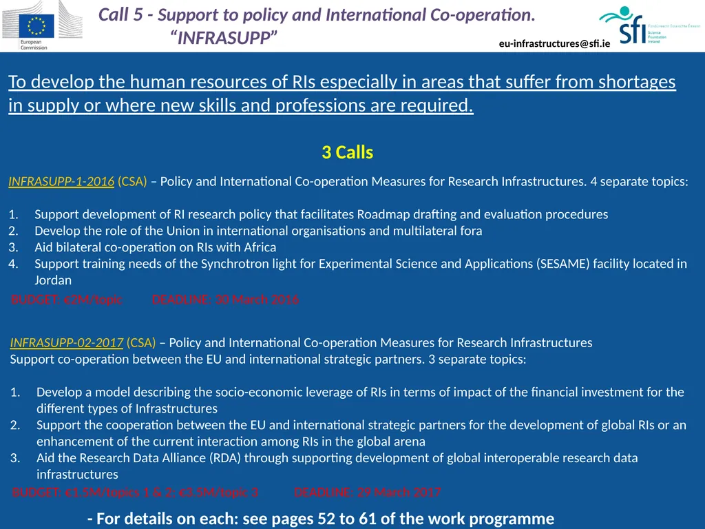 National Delegate & NCP for European Research - slide 20 of 22