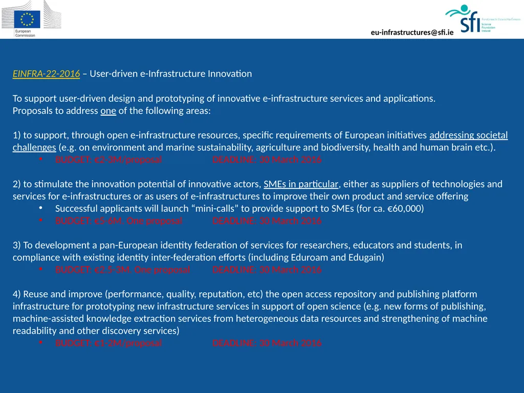 National Delegate & NCP for European Research - slide 17 of 22
