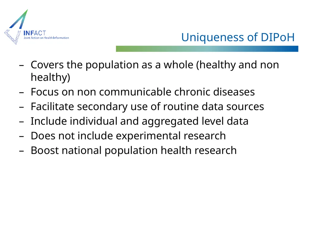 Distributed Infrastructure on Population Health - slide 4 of 16