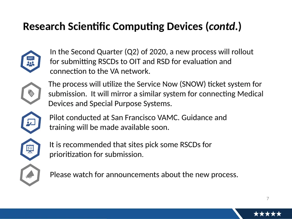 Research Town Hall Research Support division (RSD) - slide 7 of 16