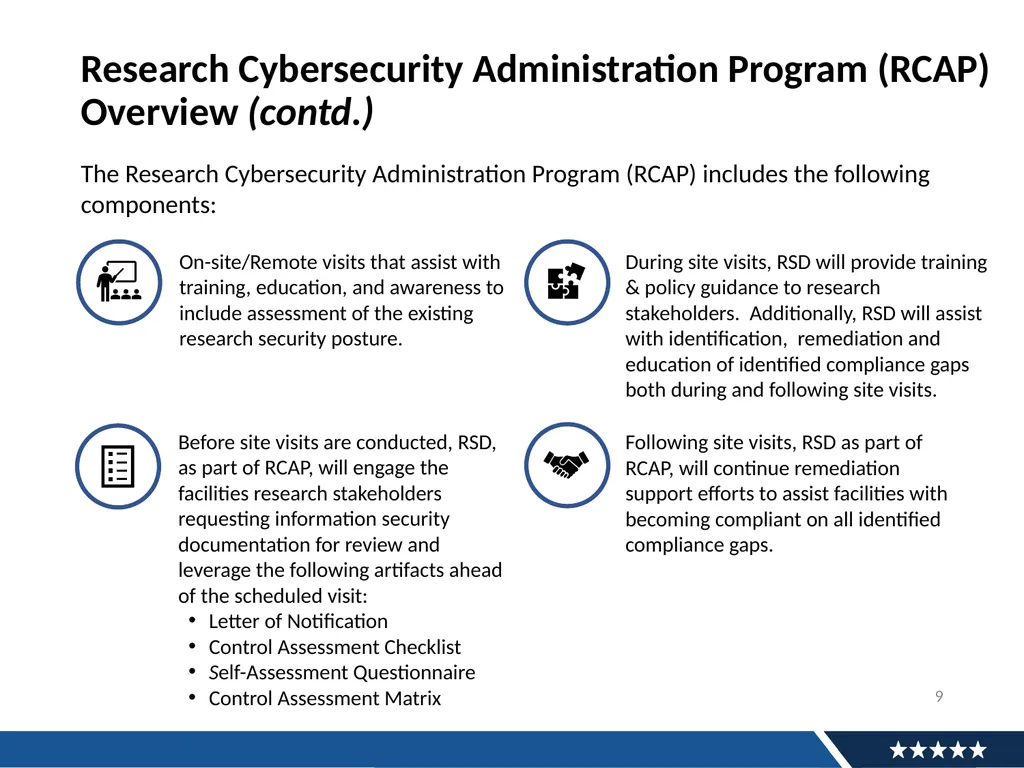Research Town Hall Research Support division (RSD) - slide 9 of 16