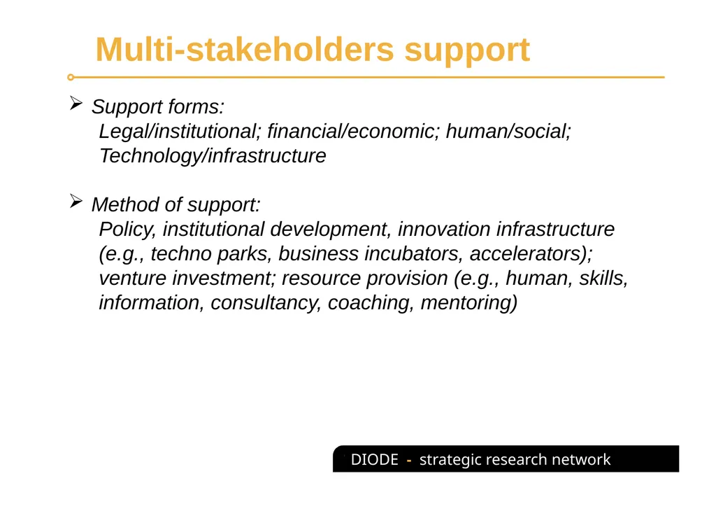 The role of multi-stakeholders’ intervention in - slide 10 of 18