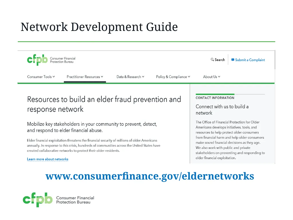 Supporting Local Elder Fraud Prevention and - slide 9 of 15