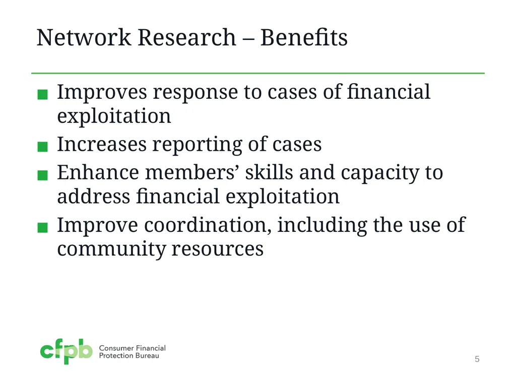 Supporting Local Elder Fraud Prevention and - slide 5 of 15