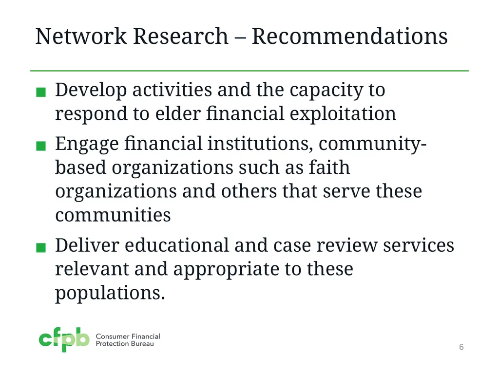 Supporting Local Elder Fraud Prevention and - slide 6 of 15