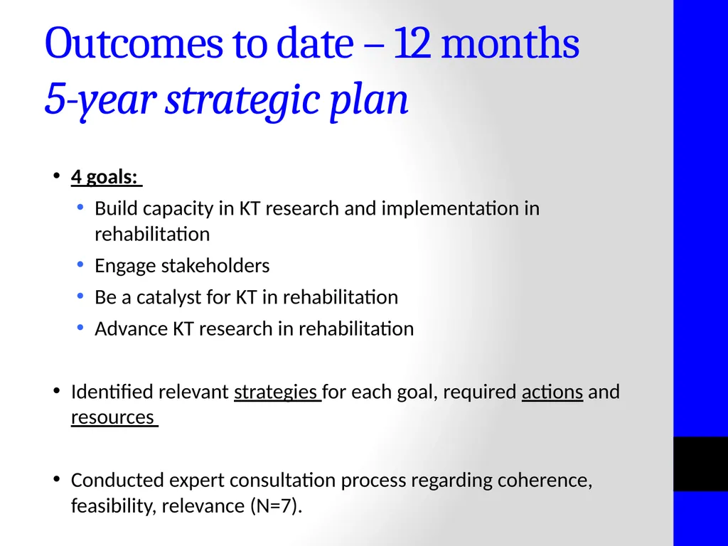 Advancing Knowledge Translation Research in - slide 12 of 17