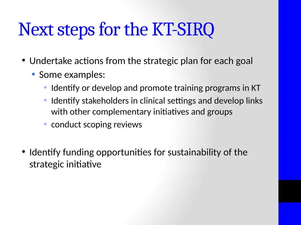 Advancing Knowledge Translation Research in - slide 15 of 17