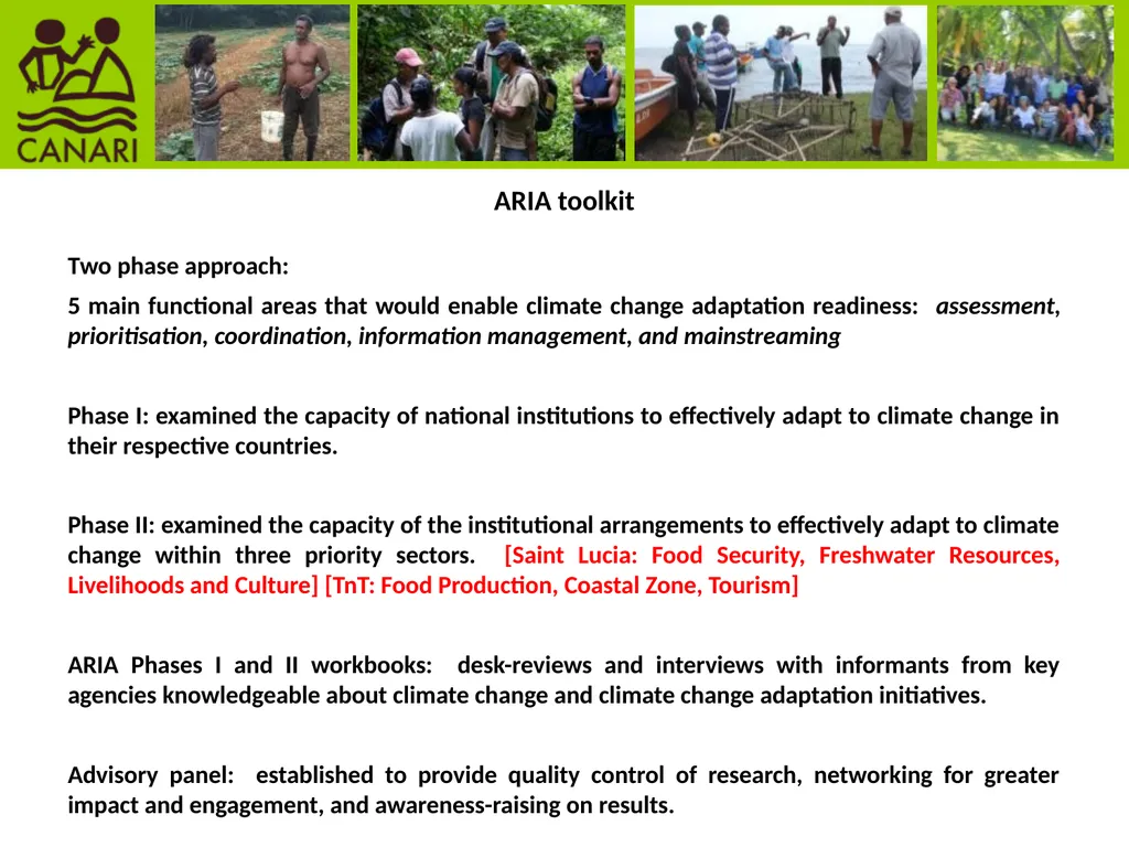 Participatory research to enhance climate change - slide 4 of 11