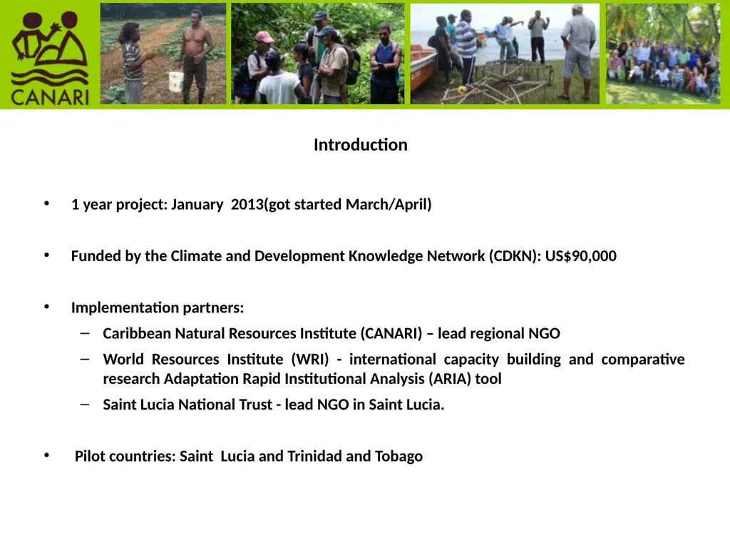 Participatory research to enhance climate change - slide 2 of 11