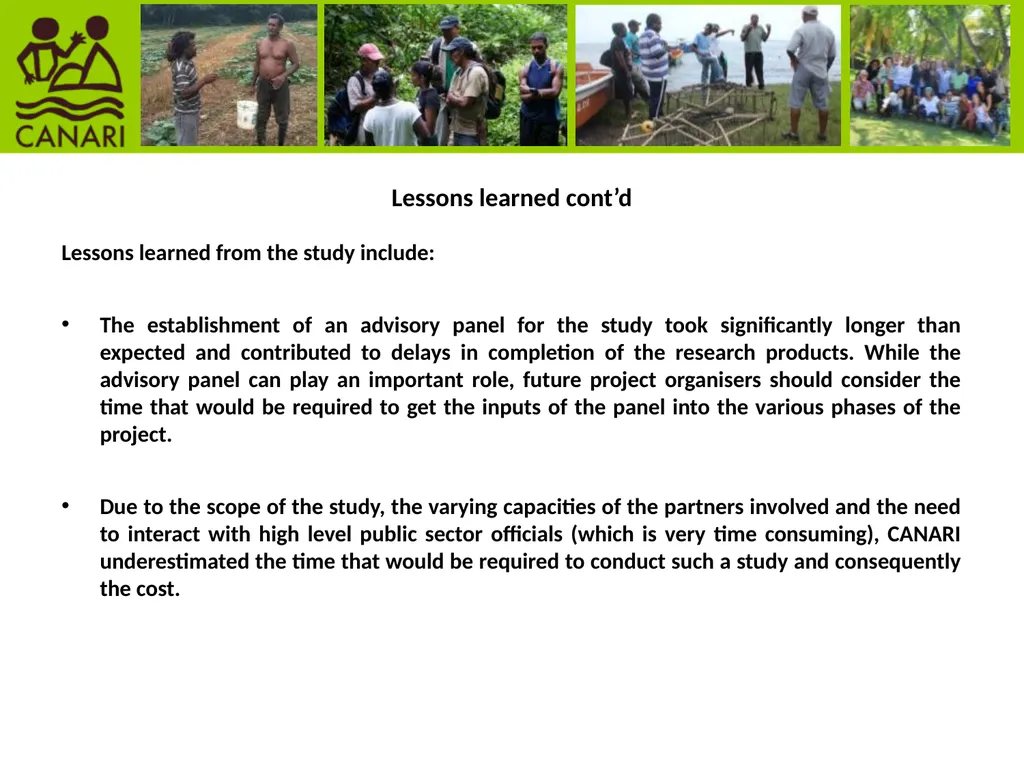 Participatory research to enhance climate change - slide 9 of 11