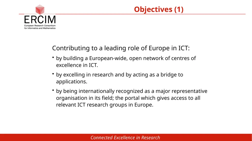 European Research Consortium for Informatics and - slide 2 of 20