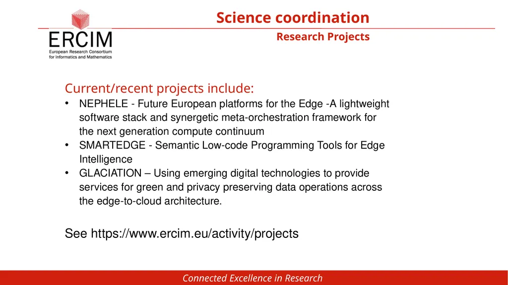European Research Consortium for Informatics and - slide 14 of 20