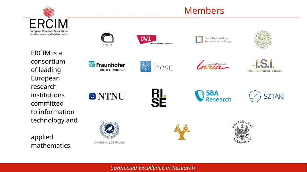 European Research Consortium for Informatics and - slide 5 of 20