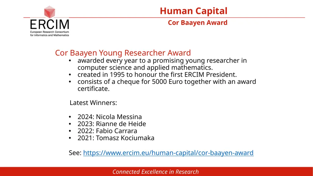 European Research Consortium for Informatics and - slide 18 of 20