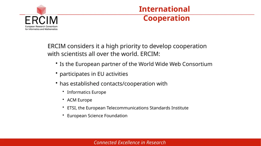 European Research Consortium for Informatics and - slide 9 of 20