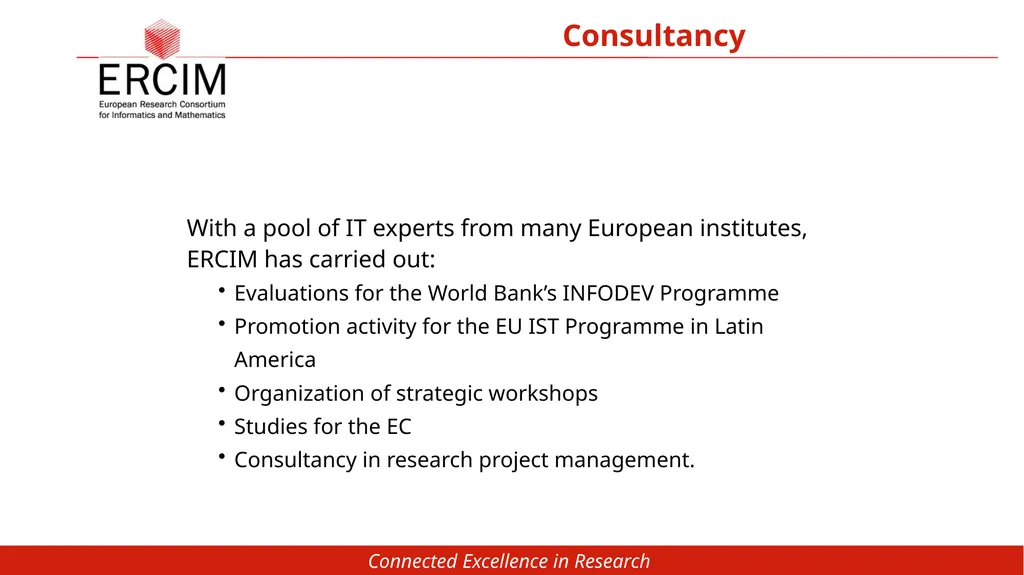 European Research Consortium for Informatics and - slide 10 of 20