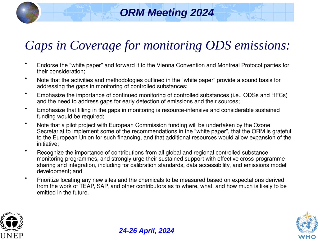 The Ozone Research Managers (ORM), the Science - slide 13 of 16