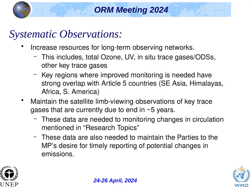 The Ozone Research Managers (ORM), the Science - slide 11 of 16