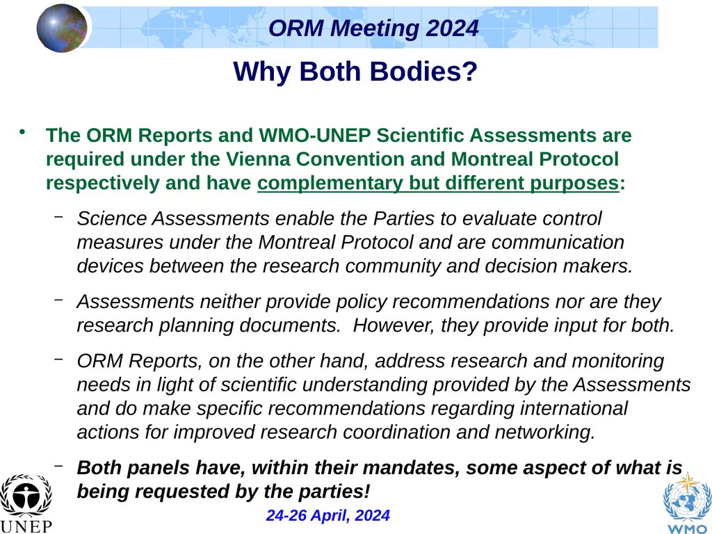 The Ozone Research Managers (ORM), the Science - slide 7 of 16
