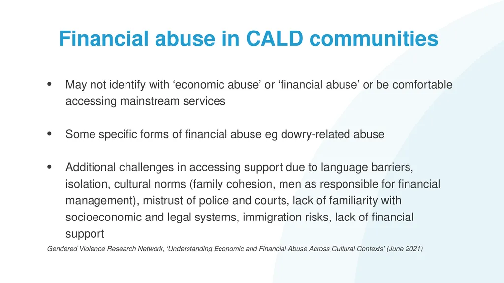 Family Law Remedies to Address Financial Abuse: - slide 12 of 46