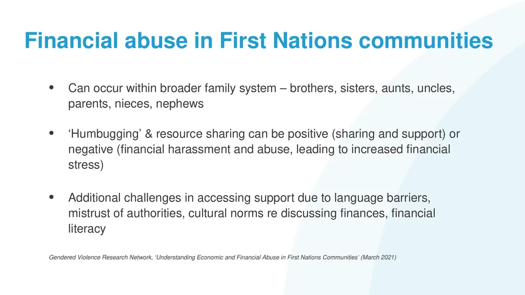 Family Law Remedies to Address Financial Abuse: - slide 11 of 46