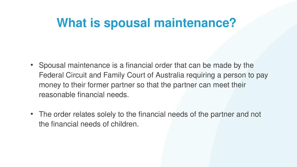 Family Law Remedies to Address Financial Abuse: - slide 15 of 46