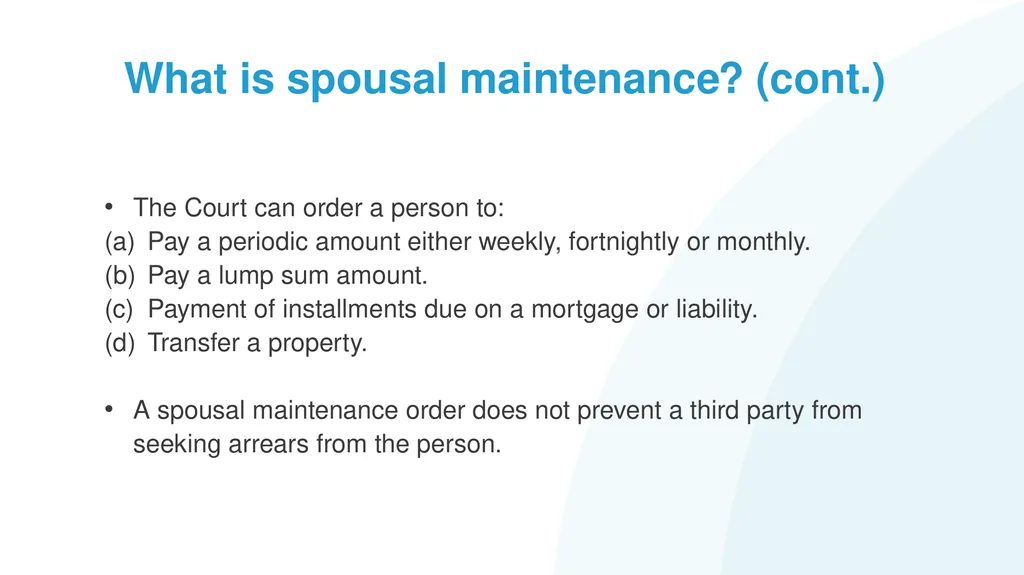 Family Law Remedies to Address Financial Abuse: - slide 16 of 46