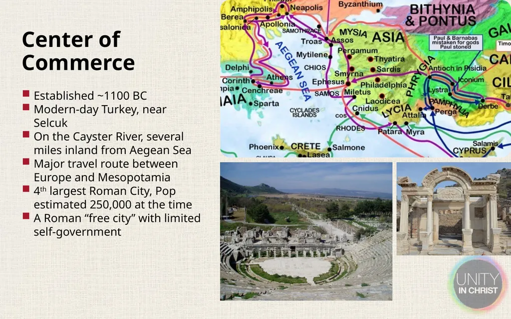Schedule What Do We Know about Ephesus? Center of - slide 4 of 28