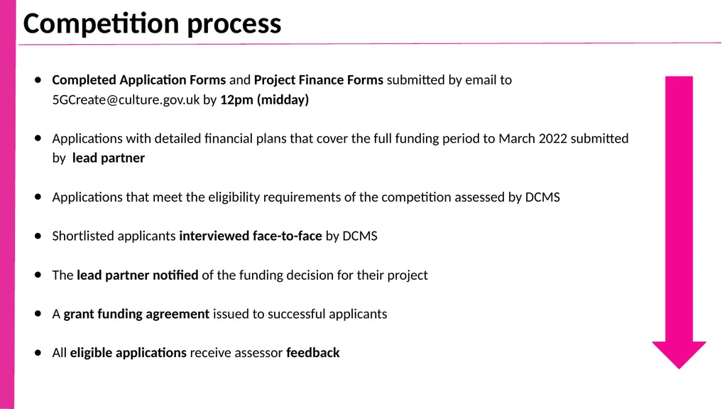 5G Create Competition Briefing Overview Purpose of - slide 15 of 25