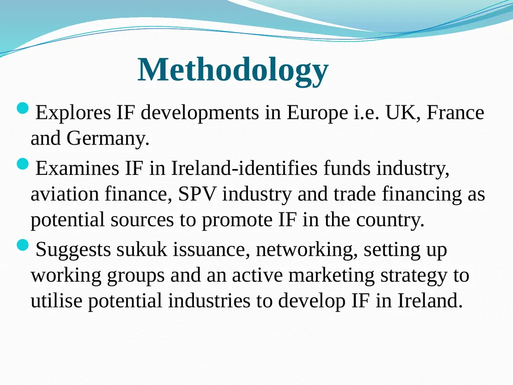 Islamic Financing in Europe Recent Developments in - slide 3 of 18