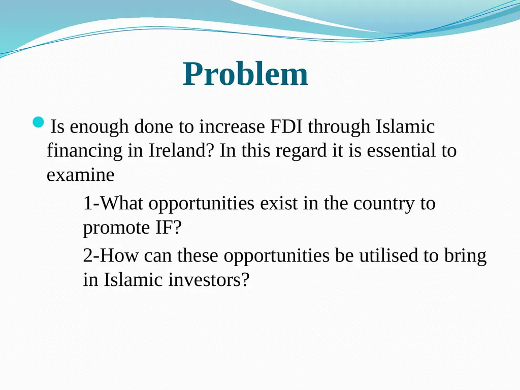 Islamic Financing in Europe Recent Developments in - slide 2 of 18