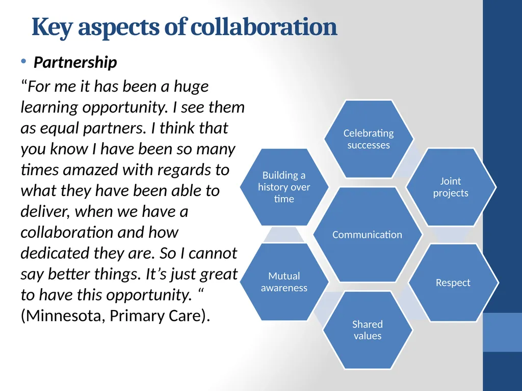 Collaborating for Health: Early results from the - slide 19 of 30