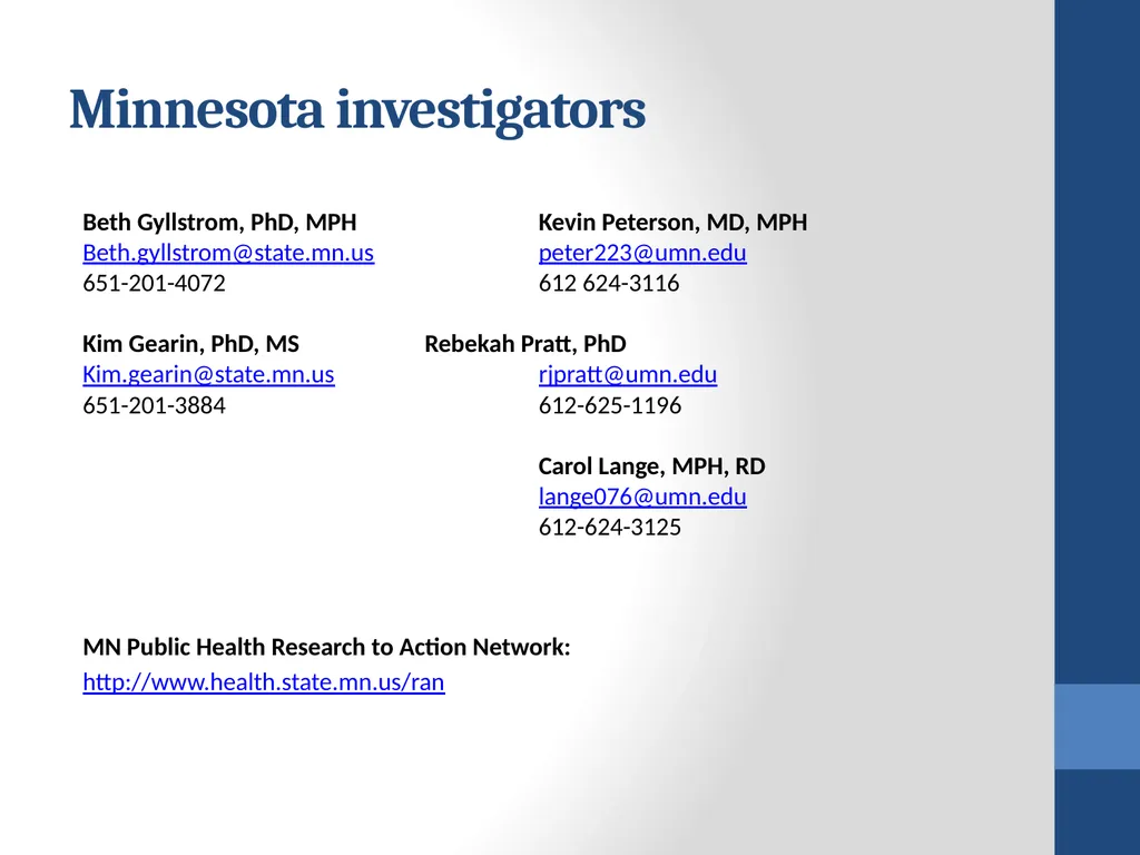 Collaborating for Health: Early results from the - slide 30 of 30