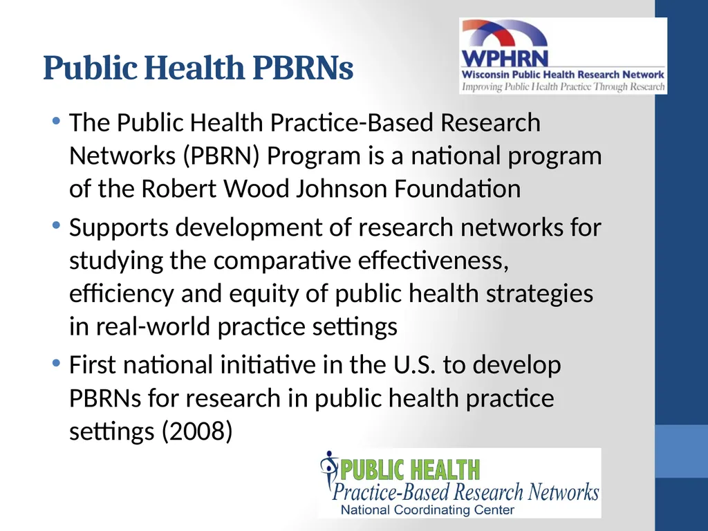 Collaborating for Health: Early results from the - slide 7 of 30