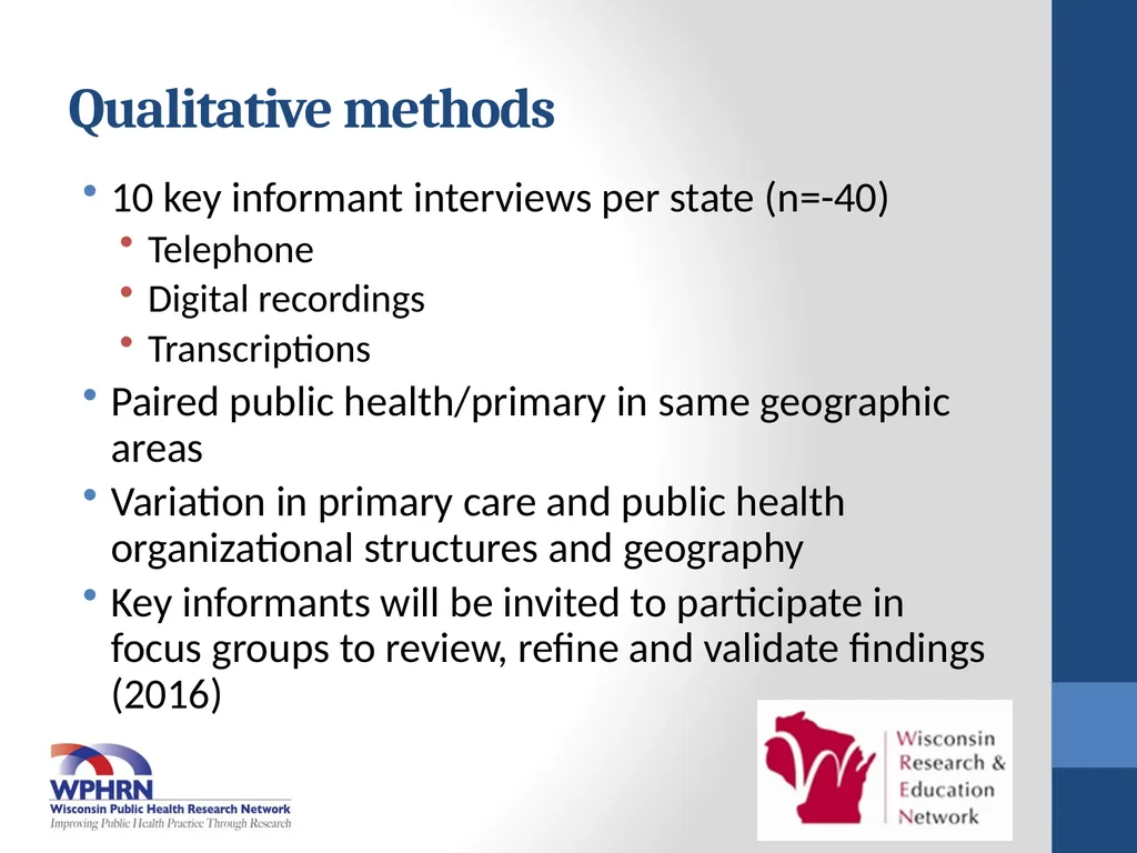 Collaborating for Health: Early results from the - slide 13 of 30