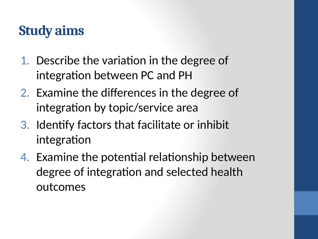 Collaborating for Health: Early results from the - slide 11 of 30