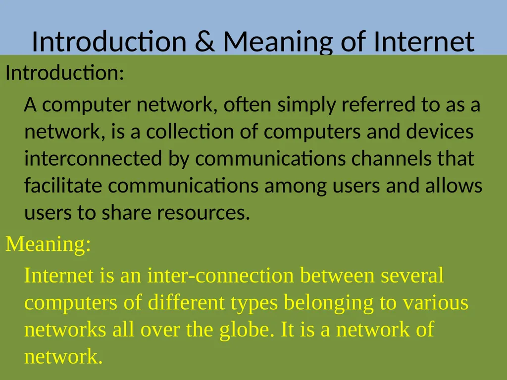 Internet Presented By Dr. K. Punitha Devi Head & - slide 5 of 10