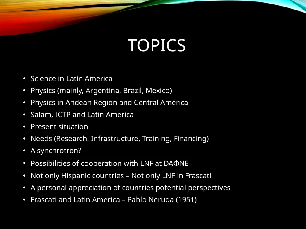 Physics Development in Great Caribbean Region – - slide 2 of 39