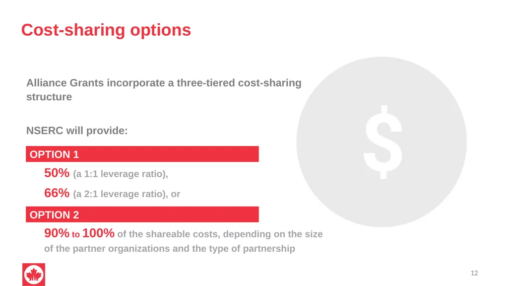 NSERC Alliance Grants Canada’s research - slide 12 of 47