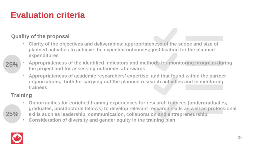 NSERC Alliance Grants Canada’s research - slide 34 of 47