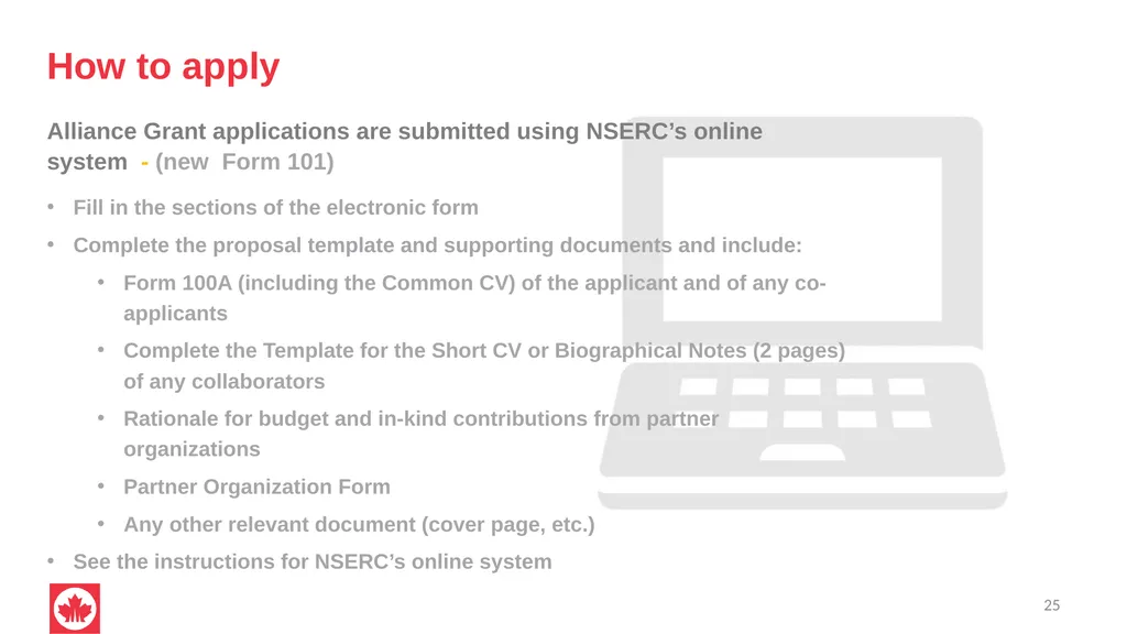 NSERC Alliance Grants Canada’s research - slide 25 of 47